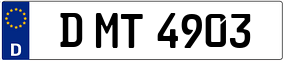 Trailer License Plate